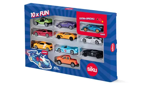SIKU Blister - set sportovních aut 10 ks / od 3 let