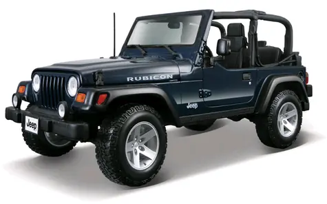 Maisto Jeep Wrangler Rubicon modrá / měřítko 1:18 / od 3 let