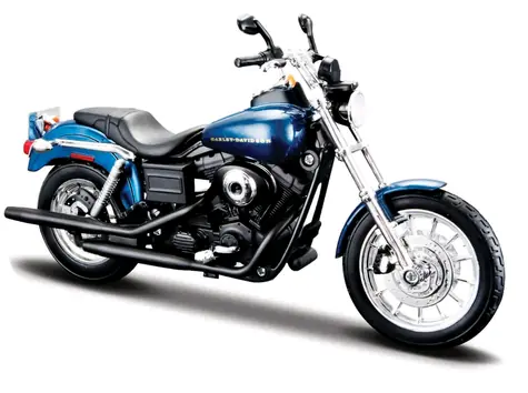 Maisto Harley-Davidson 2004 Dyna Super Glide Sport modrá / měřítko 1:12 / od 3 let
