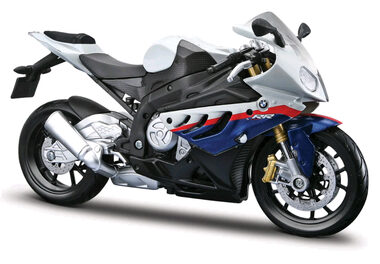 Maisto BMW S 1000 RR bílá / měřítko 1:12 / podstavec / od 3 let