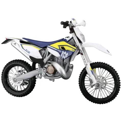 Maisto Husqvarna FE 501 bílá / měřítko 1:12 / podstavec / od 3 let