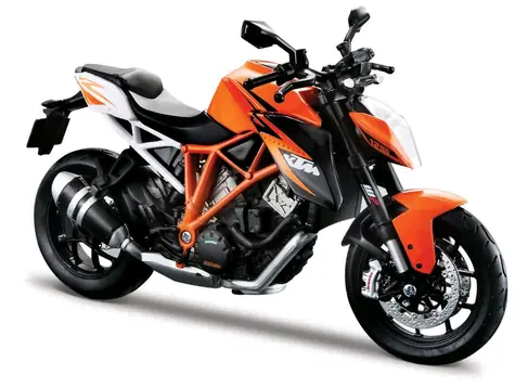 Maisto KTM 1290 Super Duke R oranžová / měřítko 1:12 / podstavec / od 3 let