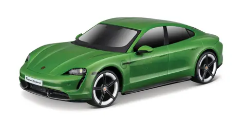 Maisto Porsche Taycan Turbo S zelená / světelné a zvukové efekty / měřítko 1:24 / od 5 let