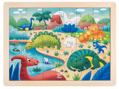 Hape Puzzle - Dinosauři / 24 délků / od 3 let