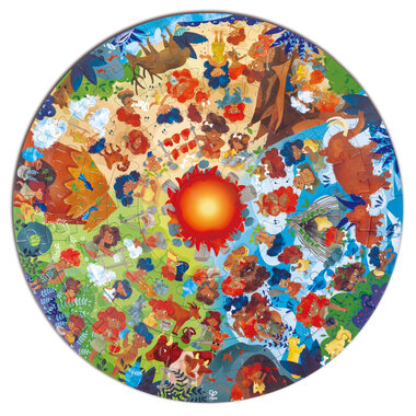 Hape Puzzle - Doba kamenná / 100 dílků / od 4 let