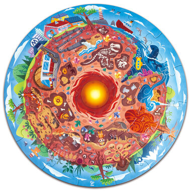 Hape Puzzle - Podzemní svět / LED / od 4 let