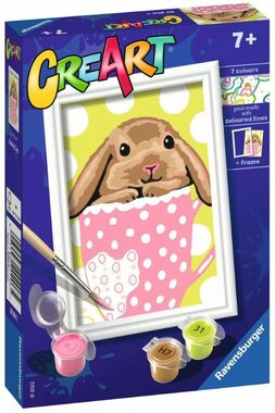 Ravensburger CreArt Roztomilý králík v hrnečku / od 7 let
