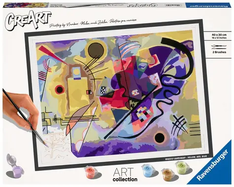 Ravensburger CreArt Wassily Kandinsky: Žlutá, červená, modrá / od 14 let