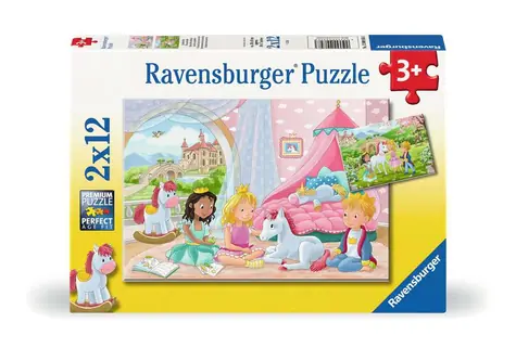Ravensburger Královští kamarádi / 2x12 dílků / od 3 let
