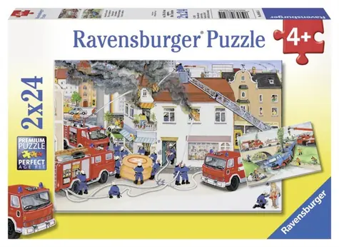 Ravensburger U požárníků / 2x24 dílků / od 4 let