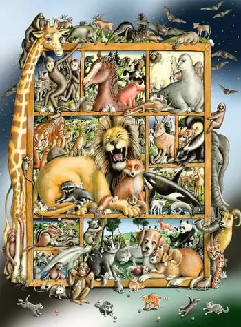 Ravensburger Zvířecí menažerie / 100 dílků / od 6 let