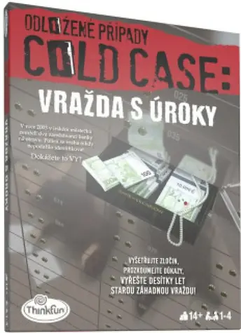 ThinkFun Odložené případy: Vražda s úroky / počet hráčů 1-4 / od 14 let