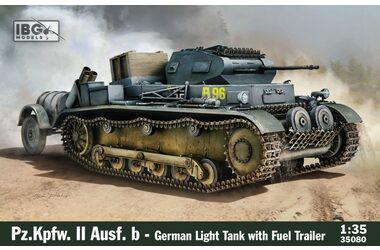 IBG 35080 Pz.Kpfw.II Auf.B s palivovým přívěsem / Plastikový model / 1:35 / od 14 let
