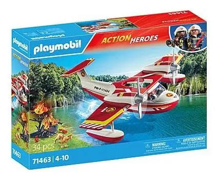 Playmobil® Action Heroes 71463 Hasičský letoun s hasicí funkcí / Počet dílků: 34 / od 4 let