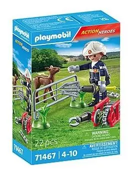 Playmobil® Action Heroes 71467 Hasiči při záchraně zvířat / Počet dílků: 22 / od 4 let