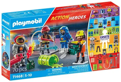Playmobil® Action Heroes 71468 My Figures: Hasiči / Počet dílků: 70 / od 4 let