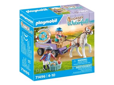 Playmobil® Horses of Waterfall 71496 Kočár s poníkem / Počet dílků: 33 / od 4 let  