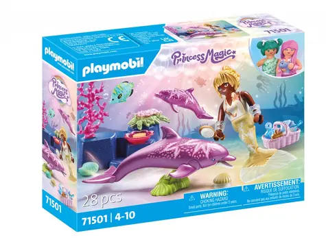 Playmobil® Princess Magic 71501 Mořská panna s delfíny / Počet dílků: 28 / od 4 let