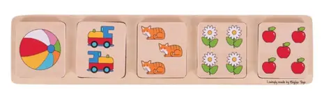 Bigjigs Toys Vkládací puzzle počítání / od 1 roku