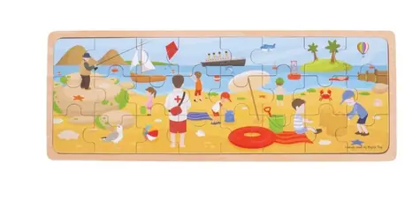 Bigjigs Toys Puzzle Na pláži / od 2 let