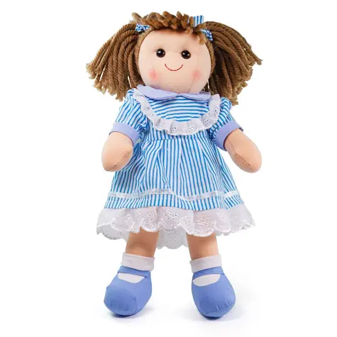 Bigjigs Toys Látková panenka Amelia 38 cm / od 0 let