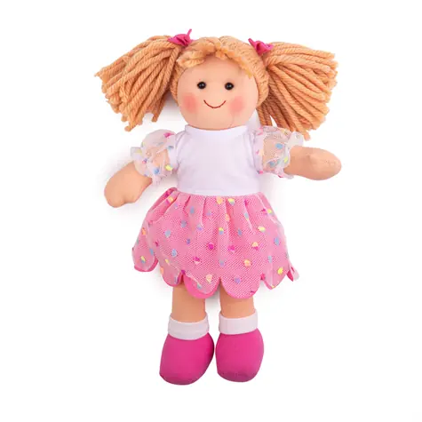 Bigjigs Toys Látková panenka Darcie 28 cm / od 0 let