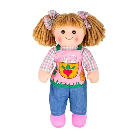 Bigjigs Toys Látková panenka Elsie 34cm / od 0 let
