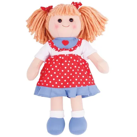 Bigjigs Toys Látková panenka Emily 34 cm / od 0 let