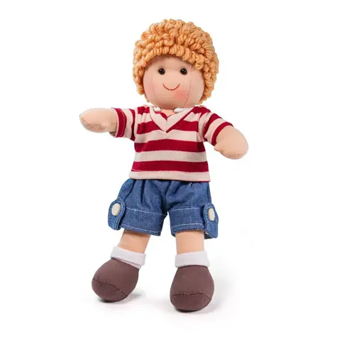 Bigjigs Toys Látková panenka Harry 28 cm / od 0 let