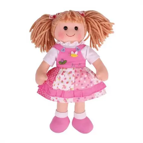 Bigjigs Toys Látková panenka Hayley 34 cm / od 0 let