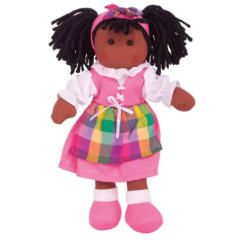 Bigjigs Toys Látková panenka Jessika 28 cm / od 0 let