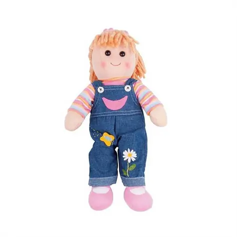 Bigjigs Toys Látková panenka Penny 38 cm / od 0 let