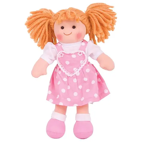 Bigjigs Toys Látková panenka Ruby 28 cm / od 0 let