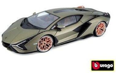 Bburago TOP Lamborghini Sián FKP 37 bílá / měřítko 1:18 / od 3 let 