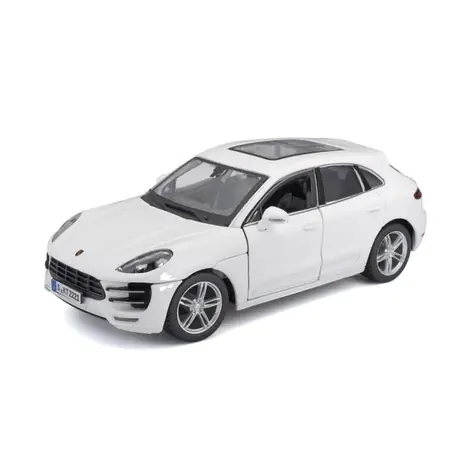 Bburago Plus Porsche Macan bílá / měřítko 1:24 / od 3 let