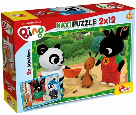 Liscianigioch Bing puzzle Bing a jeho přátelé / 2x12 dílků / od 3 let