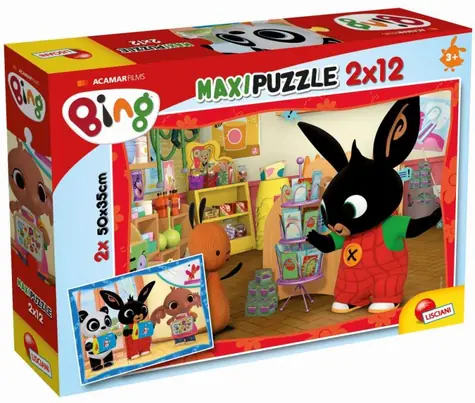 Liscianigioch Bing puzzle Bing a jeho přátelé 2 / 2x12 dílků / od 3 let