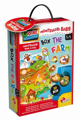 Liscianigioch Montessori Baby Box - Vkládačka farma / od 1 roku
