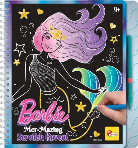 Liscianigioch Barbie Sketch Book Mer-Mazing scratch reveal / od 4 let