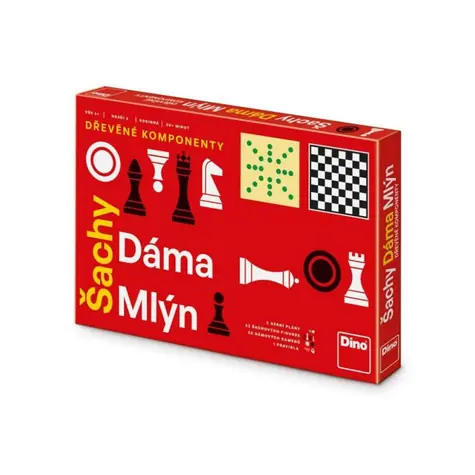 DINO Šachy, Dáma, Mlýn / od 6 let