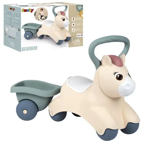 Smoby Odrážedlo Poník s vozíkem / od 1 roku