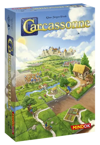 Mindok Carcassonne / Délka hry: 30 minut / Počet hráčů: 2 - 5 / od 7 let