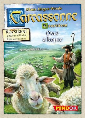 Mindok Carcassonne rozšíření 9: Ovce a kopce / Délka hry: 40 minut / Počet hráčů: 2 - 6 / od 7 let