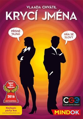 Mindok Krycí jména / Délka hry: 15 minut / Počet hráčů: 2 - 8 / od 10 let