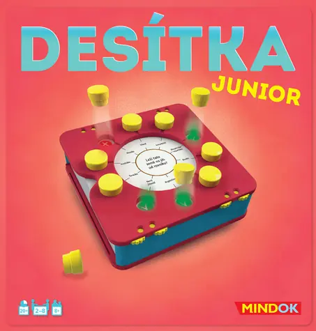 Mindok Desítka: Junior / Délka hry: 20 minut / Počet hráčů: 2 - 8 / od 8 let