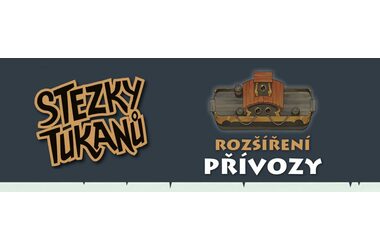 Mindok Stezky tukanů: Přívozy – rozšíření / Délka hry: 15 minut / Počet hráčů: 1 - 8 / od 8 let