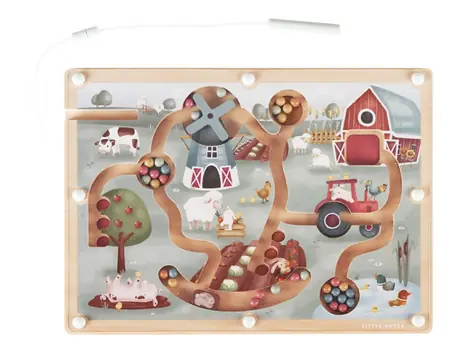 Little Dutch Magnetické bludiště Farma / od 18 měsíců