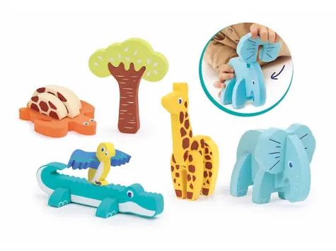 Ludi Puzzle pěnové 3D Zvířátka / od 10 měsíců