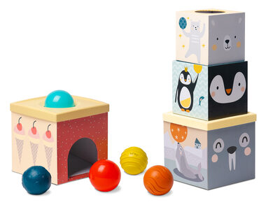 Taf Toys Sada kostek a míčků Severní pól / od 6 měsíců