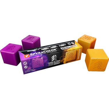 SPYRA SpyraColor - žlutá a fialová / sada pro obarvení vody (2x žlutá + 2x fialová) / obarví až 60 l vody
